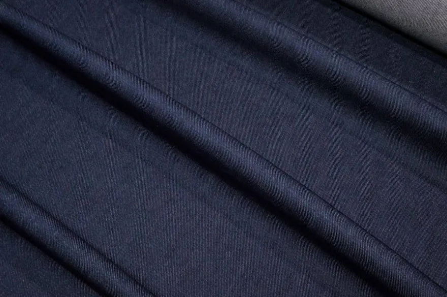 TESSUTO JEANS PURO COTONE BLU 345