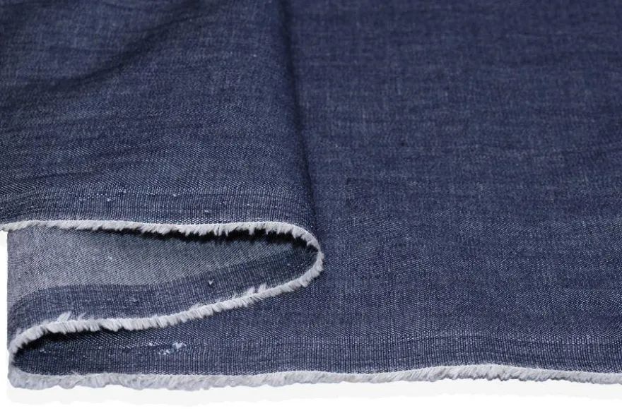 TESSUTO JEANS PURO COTONE BLU LEGGERO