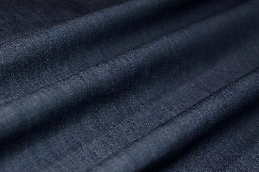 TESSUTO JEANS PURO COTONE BLU LEGGERO