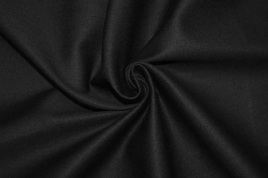 TESSUTO JEANS PURO COTONE ELASTICIZZATO NERO