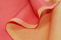 TESSUTO JEANS STRETCH EFFETTO CANGIANTE ARANCIO