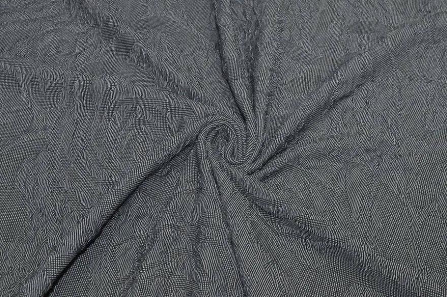 TESSUTO JERSEY BROCCATO GRIGIO