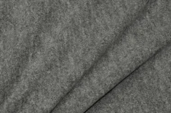 TESSUTO JERSEY LANA EFFETTO BOUCLE GRIGIO MELANGE