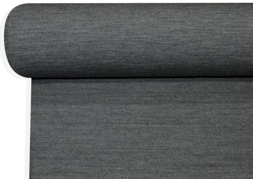 TESSUTO JERSEY PURA LANA GRIGIO MELANGE