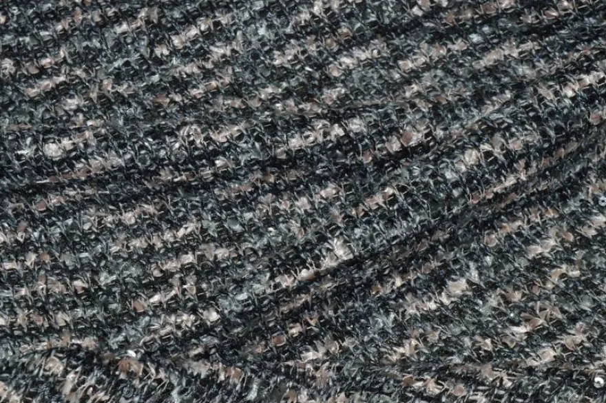 TESSUTO JERSEY TRAMA EFFETTO CHANEL GRIGIO ROSA