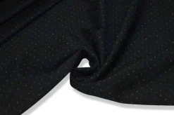 TESSUTO JESRSEY BIELASTICO POIS MULTICOLOR NERO