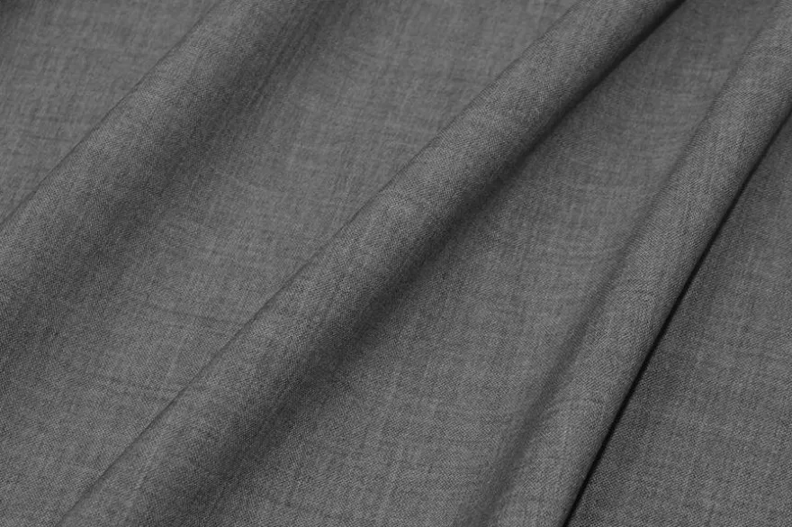 TESSUTO LANA STRETCH GRIGIO MELANGE