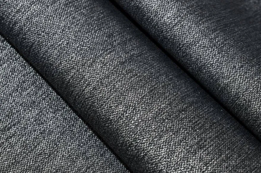 TESSUTO LUREX STRETCH GRIGIO NERO