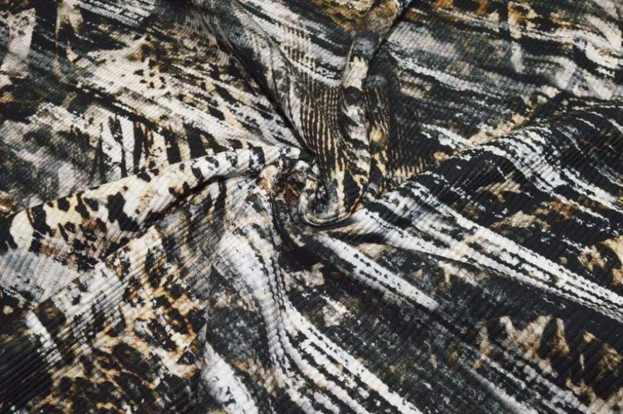 TESSUTO MAGLIA A COSTE FANTASIA SFUMATA ANIMALIER