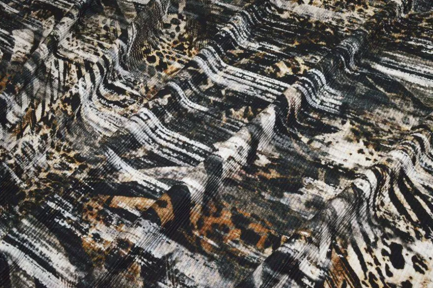 TESSUTO MAGLIA A COSTE FANTASIA SFUMATA ANIMALIER