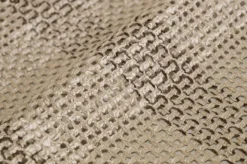 TESSUTO MAGLIA IN LINO E COTONE EFFETTO RETE SCACCO BEIGE