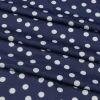 TESSUTO MAGLINA A POIS BLU