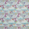 TESSUTO MAGLINA COTONE FANTASIA UNICORNO GRIGIO