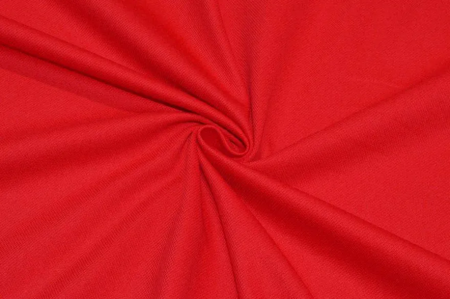 TESSUTO MAGLINA COTONE NIDO D'APE PER POLO ROSSO