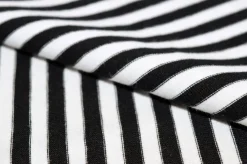 TESSUTO MAGLINA COTONE RIGHINO BIANCO NERO