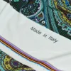 TESSUTO MAGLINA CREPE IN VISCOSA FANTASIA CASHMERE VERDE