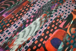 TESSUTO MAGLINA FANTASIA GEOMETRICA MULTICOLOR