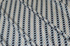 TESSUTO MAGLINA IN VISCOSA FANTASIA GEOMETRICA BLU