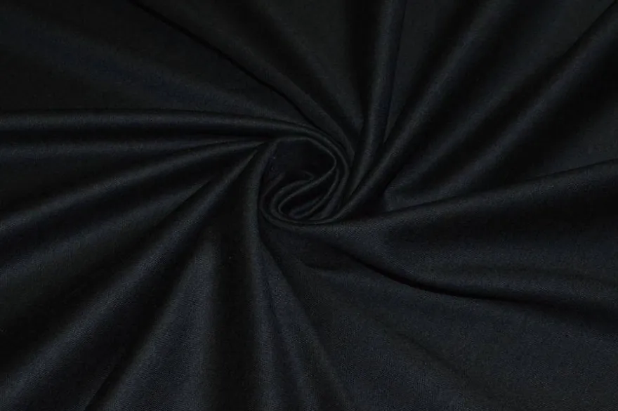 TESSUTO MAGLINA LUCIDA PURA VISCOSA NERO