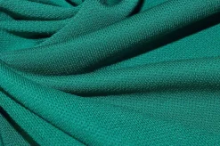 TESSUTO MAGLINA PURA VISCOSA MANO CREPE VERDE SMERALDO