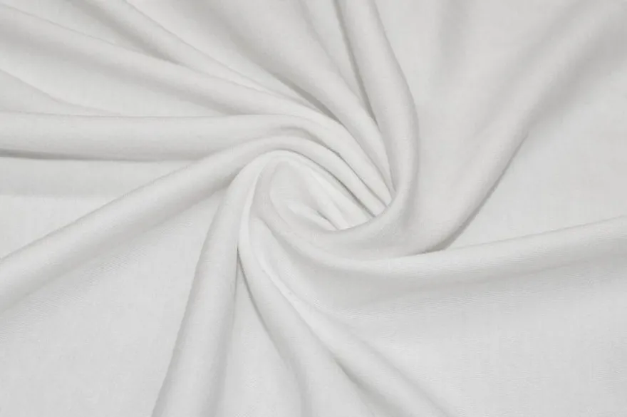 TESSUTO MAGLINA PURO COTONE BIANCO