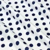 TESSUTO MAGLINA VISCOSA A POIS BIANCA E BLU