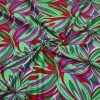 TESSUTO MAGLINA VISCOSA FANTASIA STILIZZATA FUCSIA VERDE