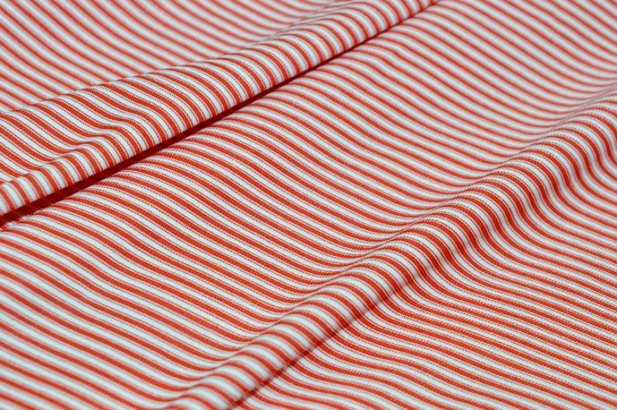 TESSUTO MAGLINA VISCOSA MICRO RIGHINO ROSSO