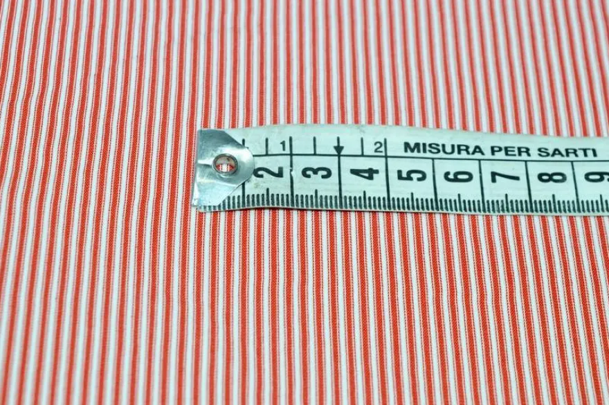 TESSUTO MAGLINA VISCOSA MICRO RIGHINO ROSSO