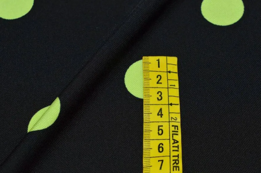 TESSUTO MAGLINA VISCOSA POIS COLOR LIME