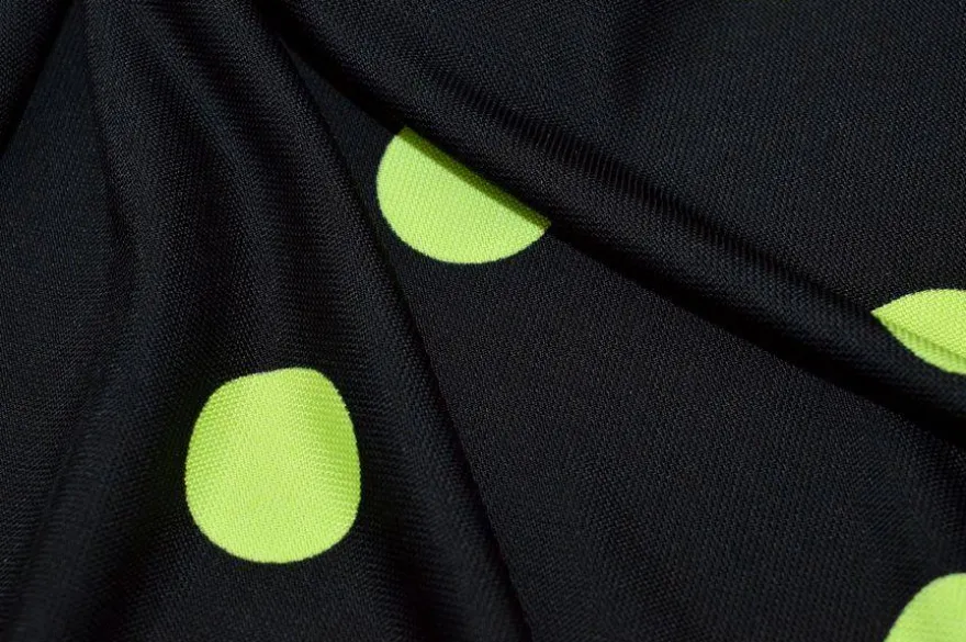 TESSUTO MAGLINA VISCOSA POIS COLOR LIME