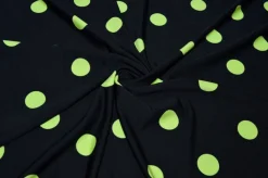 TESSUTO MAGLINA VISCOSA POIS COLOR LIME