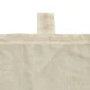 TESSUTO MANTOVANA MISTO LINO ECRU CON INCASSO PIZZO MACRAME