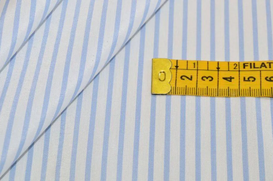 TESSUTO MISTO COTONE CAMICERIA RIGHINO AZZURRO