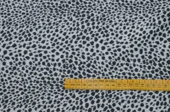 TESSUTO MISTO COTONE MACULATO STRETCH BIANCO/NERO