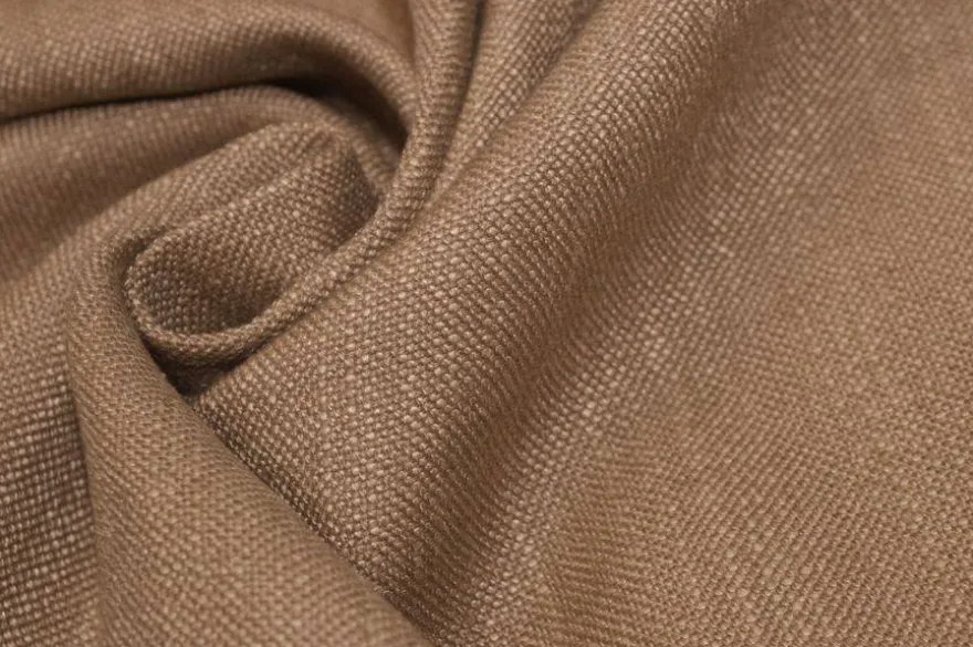 TESSUTO MISTO LINO COLOR CAMMELLO