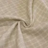 TESSUTO MISTO LINO EFFETTO TRAMA SCACCHETTO BEIGE