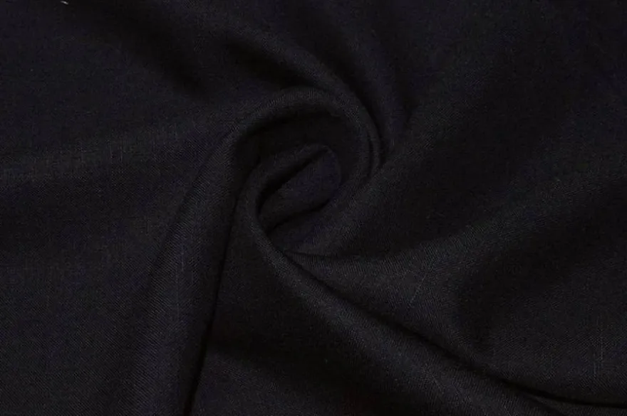 TESSUTO MISTO LINO NERO