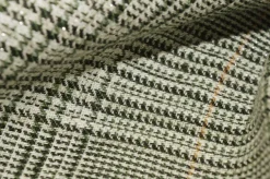TESSUTO MISTO LINO PRINCIPE DI GALLES LUREX VERDE