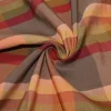 TESSUTO MISTO LINO SCACCO ARANCIO