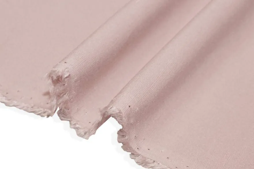 TESSUTO MISTO LINO VISCOSA ROSA