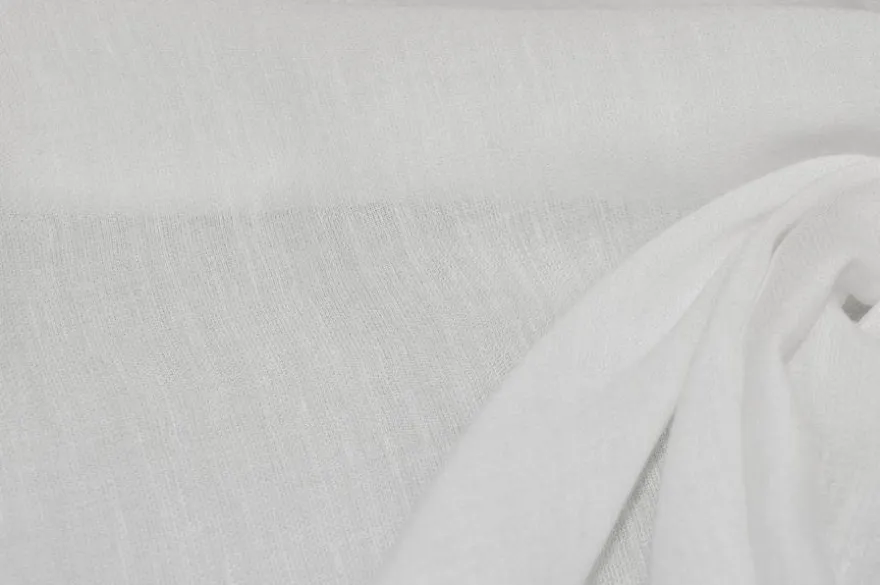 TESSUTO MUSSOLA PURO COTONE BIANCO