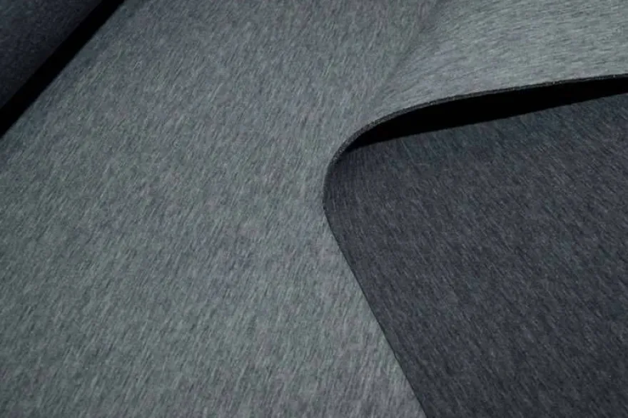 TESSUTO NEOPRENE DOPPIO GRIGIO SCURO/GRIGIO CHIARO MELANGE
