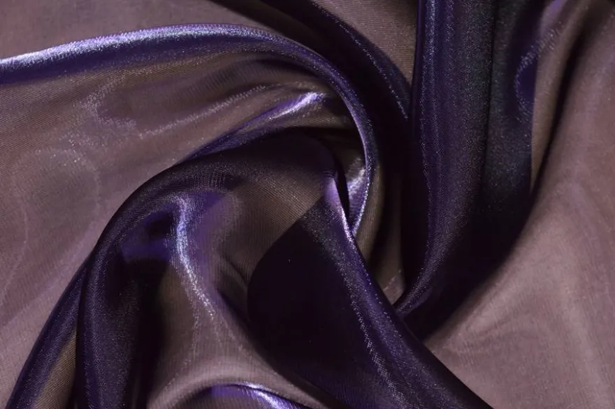 TESSUTO ORGANZA CANGIANTE EFFETTO ACQUA
