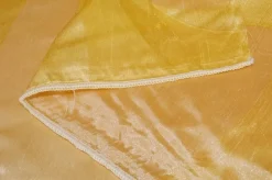 TESSUTO ORGANZA GEOMETRICO GIALLO