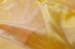 TESSUTO ORGANZA GEOMETRICO GIALLO