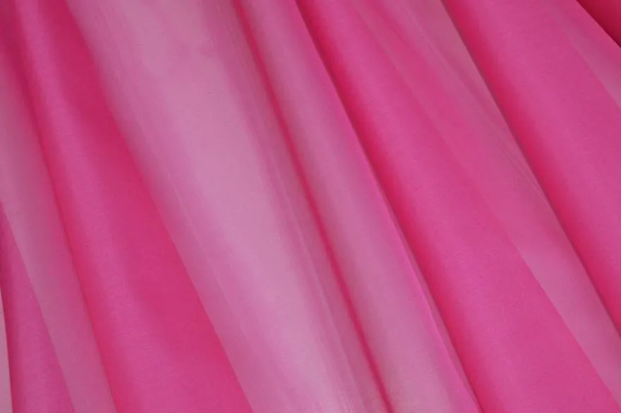 TESSUTO ORGANZA PURA SETA FUCSIA