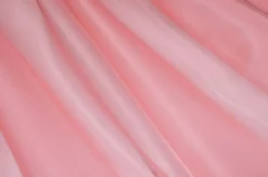 TESSUTO ORGANZA PURA SETA ROSA SALMONE