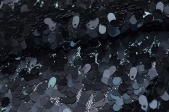 TESSUTO PAILLETTES A GOCCIA NERO
