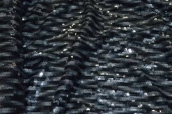 TESSUTO PAILLETTES GRIGIO/NERO